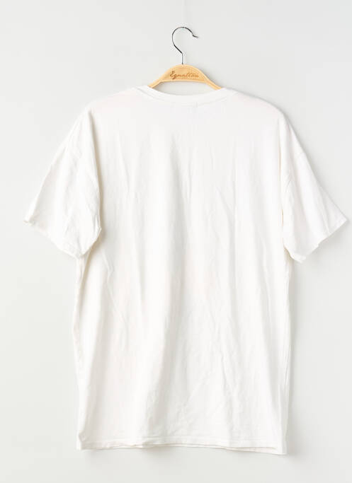 T-shirt sérigraphie floquée manches courtes blanc CIAO MILANO femme