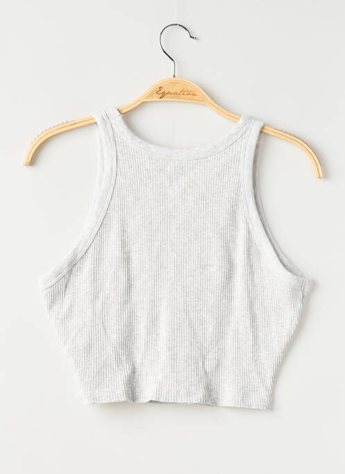 Top stretch sans manche gris SANS MARQUE femme