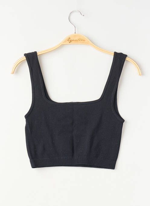 Top coupe cintrée sans manche noir ZARA femme