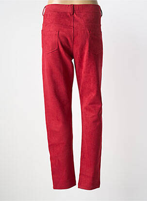 Pantalon slim taille élastique taille normale rouge GEVANA femme