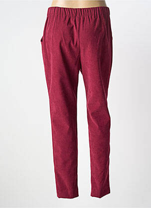 Pantalon slim taille élastique taille normale violet GEVANA femme