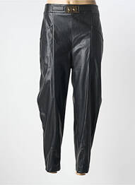 Pantalon slim taille normale taille normale noir LESLIE femme