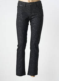 Pantalon slim stretch taille normale noir GEVANA femme