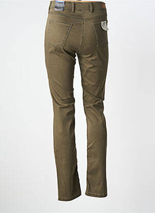 Jeans coupe slim stretch taille normale vert TONI femme