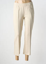 Pantalon 7/8 stretch taille normale beige TONI femme