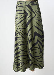 Jupe longue coupe fluide vert LOLA CASADEMUNT femme