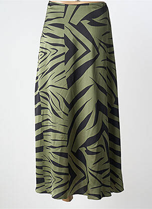 Jupe longue coupe fluide vert LOLA CASADEMUNT femme