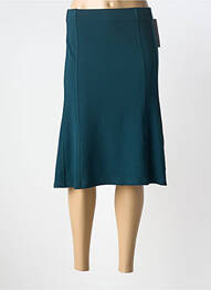 Jupe mi-longue stretch vert GEVANA femme