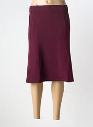 Jupe mi-longue stretch violet GEVANA femme