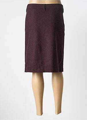 Jupe mi-longue taille à pinces rouge GARDEUR femme
