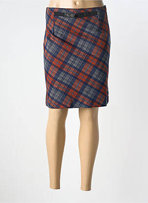 Jupe mi-longue taille normale bleu LO! LES FILLES femme