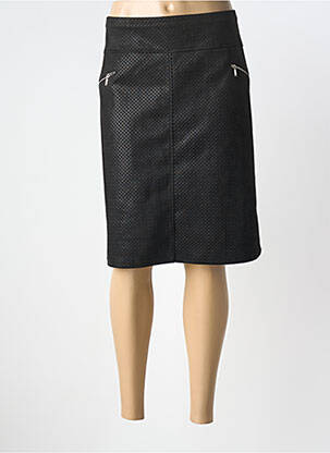 Jupe mi-longue coupe droite noir DIANE LAURY femme