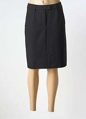 Jupe mi-longue taille à pinces noir GARDEUR femme