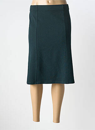 Jupe mi-longue taille normale vert GEVANA femme