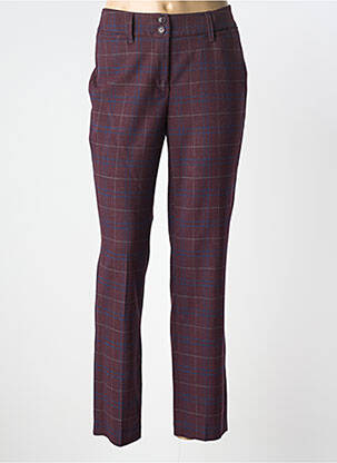 Pantalon chino tissage popeline taille normale rouge GARDEUR femme