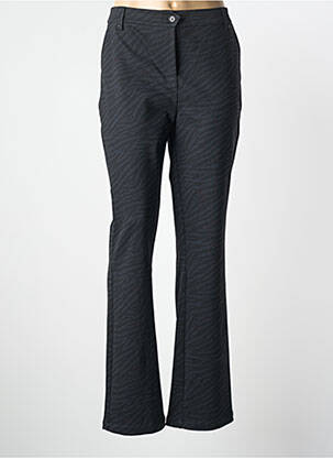 Pantalon droit stretch taille normale noir EVA KAYAN femme