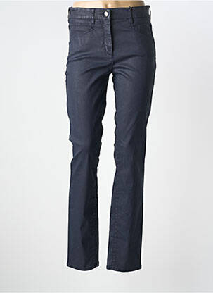 Pantalon slim stretch taille normale bleu TONI femme