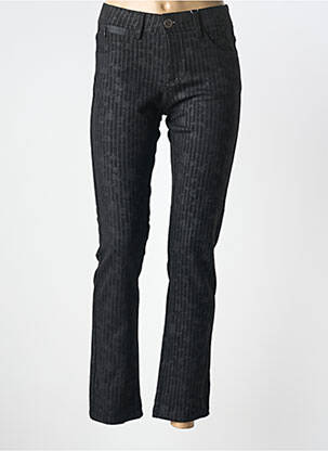 Pantalon slim stretch taille normale noir GEVANA femme
