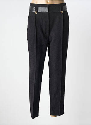 Pantalon slim stretch taille normale noir LESLIE femme