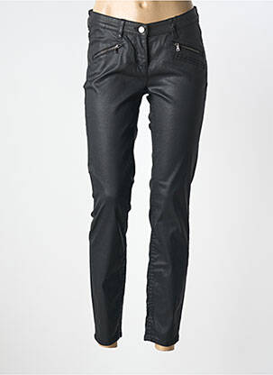 Pantalon slim stretch taille normale noir TONI femme