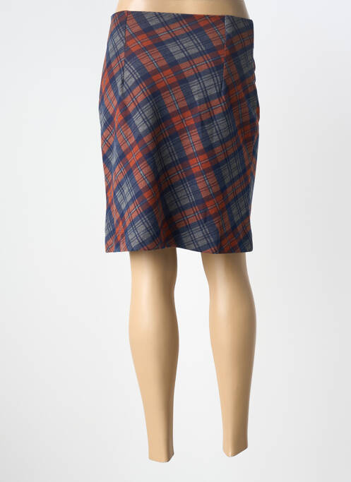 Jupe mi-longue taille normale bleu LO! LES FILLES femme