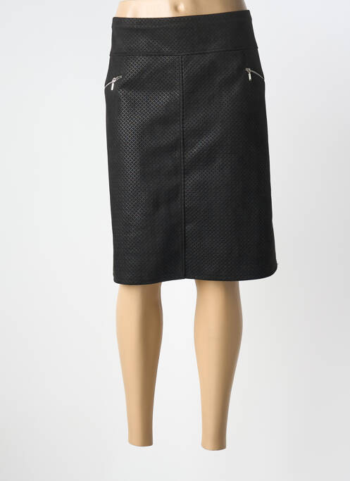 Jupe mi-longue coupe droite noir DIANE LAURY femme