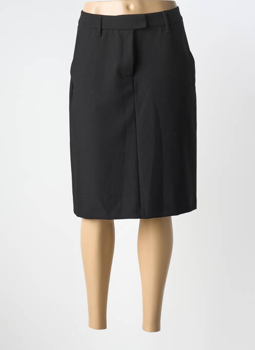 Jupe mi-longue doublure textile noir GARDEUR femme