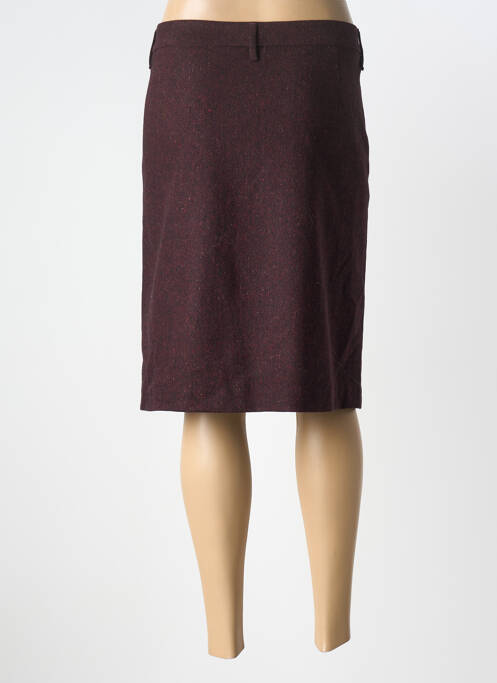 Jupe mi-longue taille à pinces rouge GARDEUR femme