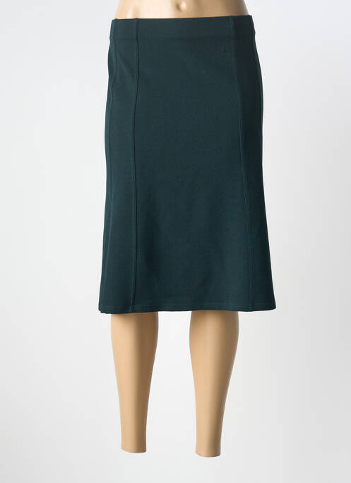 Jupe mi-longue taille normale vert GEVANA femme