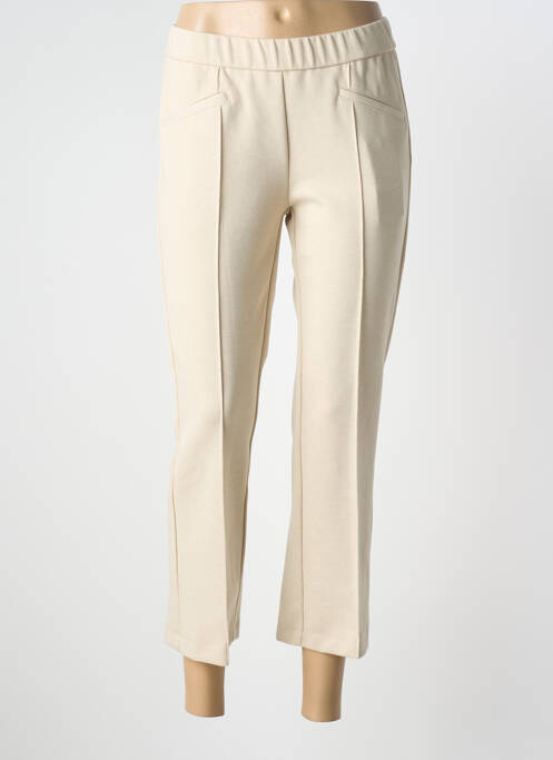 Pantalon 7/8 stretch taille normale beige TONI femme