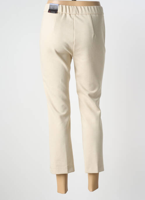 Pantalon 7/8 stretch taille normale beige TONI femme