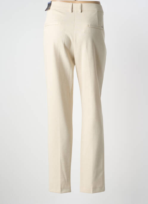 Pantalon chino tissage popeline taille normale beige TONI femme