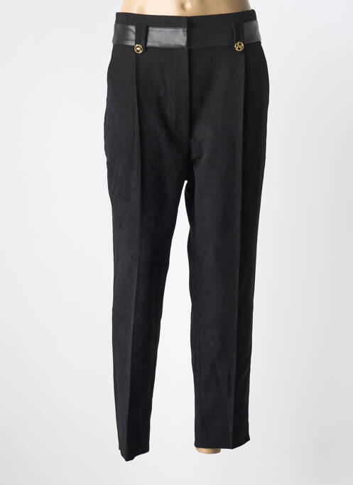 Pantalon slim stretch taille normale noir LESLIE femme