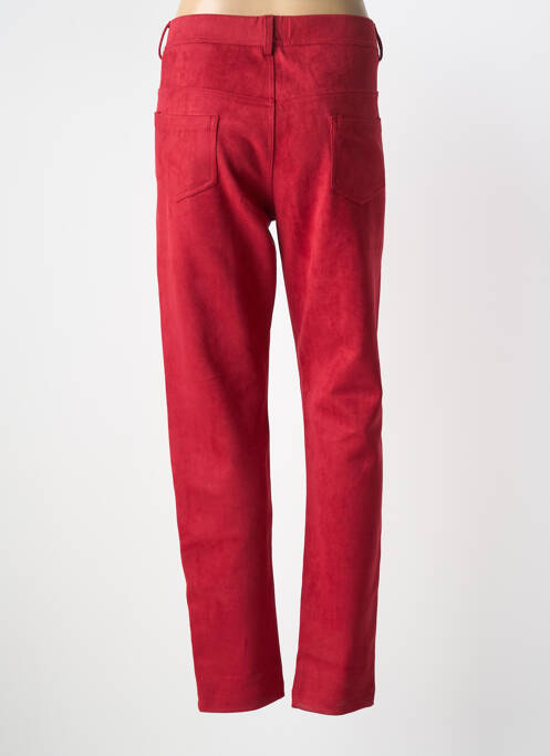 Pantalon slim taille élastique taille normale rouge GEVANA femme