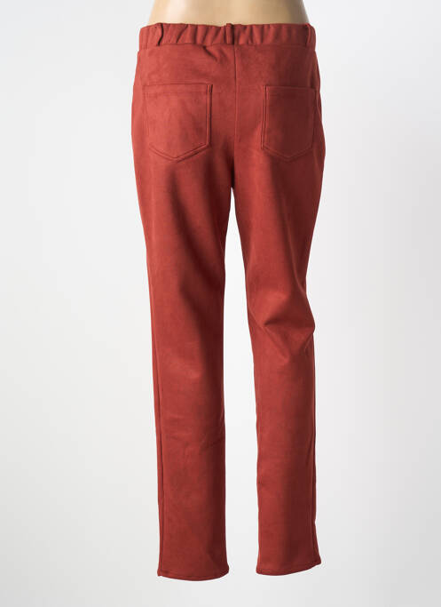 Pantalon slim taille élastique taille normale rouge GEVANA femme