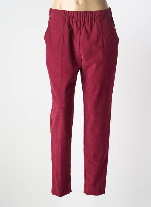 Pantalon slim taille élastique taille normale violet GEVANA femme