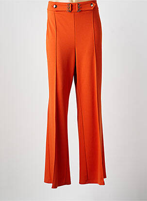 Pantalon droit stretch taille normale orange JOSEPH RIBKOFF femme