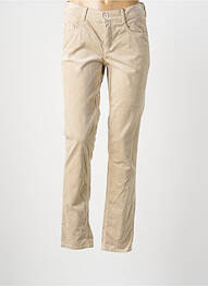 Pantalon slim stretch taille normale beige GARDEUR femme
