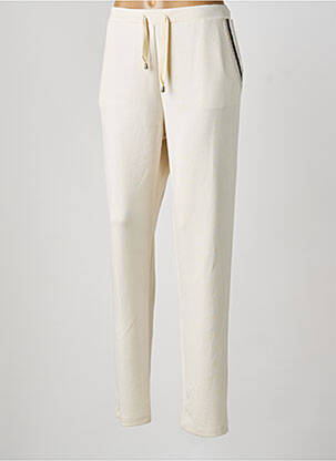 Pantalon droit stretch taille normale beige FUEGO WOMAN femme
