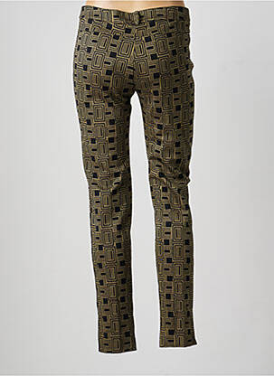 Pantalon slim stretch taille normale vert MARIA BELLENTANI femme