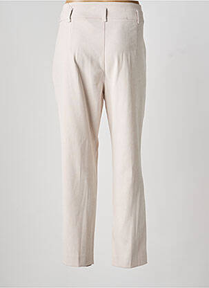Pantalon droit stretch taille normale beige LESLIE femme