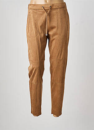 Pantalon slim taille élastique taille normale marron TONI femme
