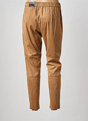 Pantalon slim taille élastique taille normale marron TONI femme