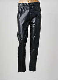 Pantalon droit stretch taille normale noir LESLIE femme