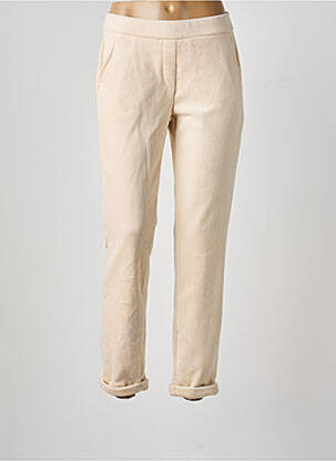 Pantalon slim taille élastique taille normale beige TONI femme