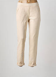 Pantalon slim taille élastique taille normale beige TONI femme