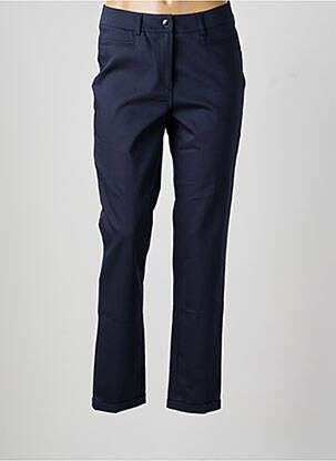 Pantalon slim tissage popeline taille normale bleu GARDEUR femme