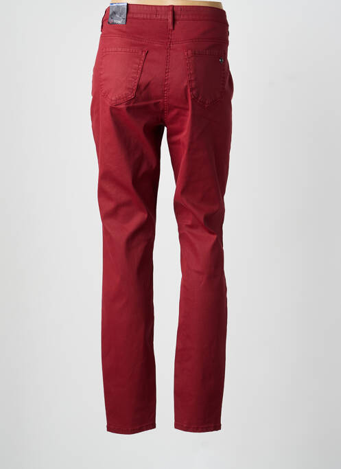 Pantalon slim tissage enduit taille normale rouge TONI femme