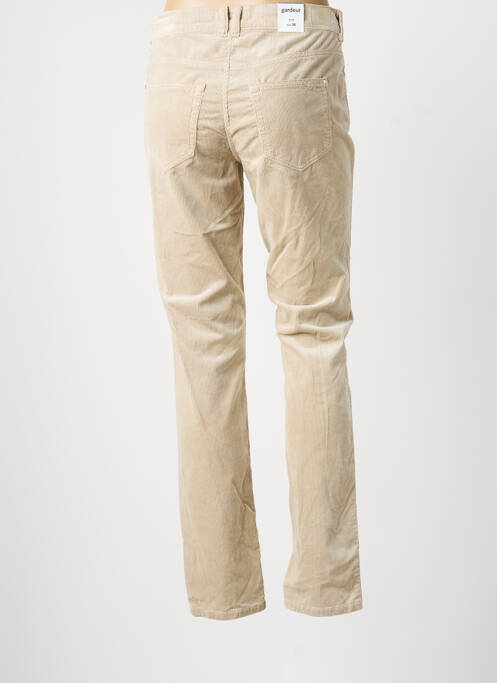 Pantalon slim stretch taille normale beige GARDEUR femme
