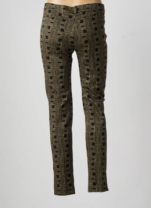 Pantalon slim stretch taille normale vert MARIA BELLENTANI femme